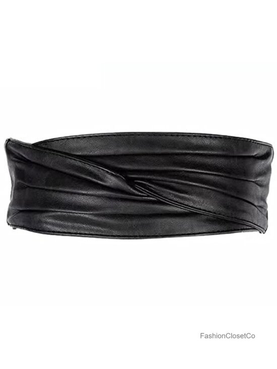 Wide Cinch Corset Belt Women\'s Retro Obi Belt Hook Loop Closure Waist 26-31